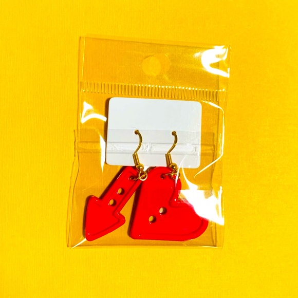 RETRO COLORFUL SHAPES Button Earrings - Picture 8 of 10